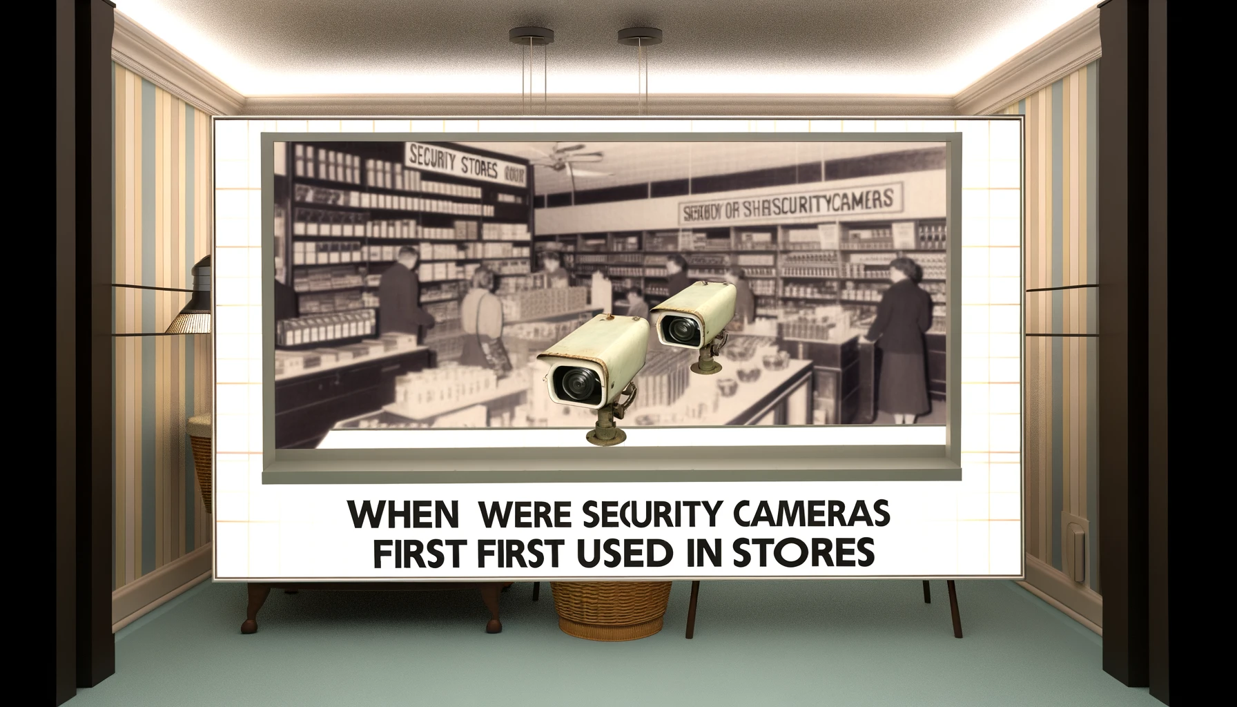 When Were Security Cameras First Used In Stores