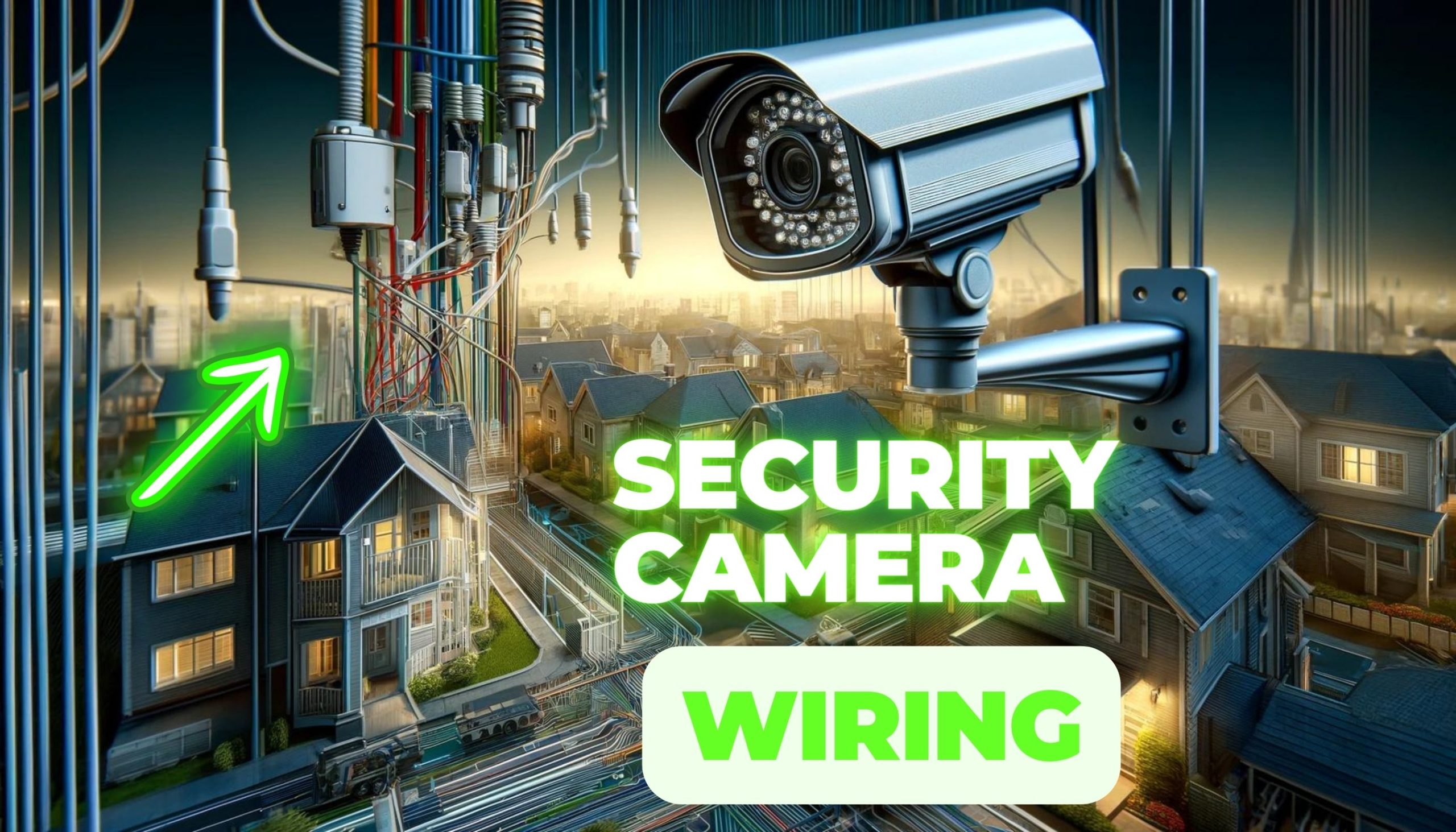 Security camera wiring